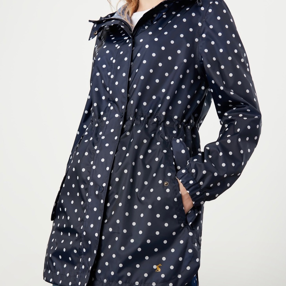 NWT Joules Golightly Packable Raincoat in Navy Spot ⚓️⛵️ - Picture 5 of 9